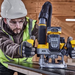 DeWalt DCW620H2 Фрезер аккум. в чем TSTAK VI (18V, 2*5.0Ah, цанга 8,12 мм, 70 мм,11000-23000 об/мин) - фото 228074