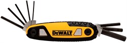 DeWalt DWHT70263-0 Набор шестигранных ключей 8 шт. (складной, 1.5-8 мм) - фото 228209
