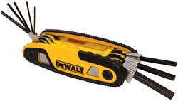 DeWalt DWHT70263-0 Набор шестигранных ключей 8 шт. (складной, 1.5-8 мм) - фото 228210