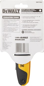 DeWalt DWHT70263-0 Набор шестигранных ключей 8 шт. (складной, 1.5-8 мм) - фото 228213