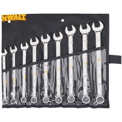 DeWalt DWMT19227-1 Набор комбинированных ключей 10 шт. (10-19 мм) - фото 228230