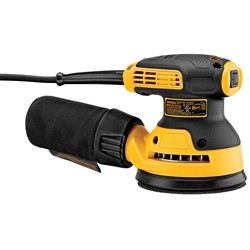 DeWalt DWE6423 Эксцентриковая шлифмашина в кор.(280 Вт,125 мм, 8000-12000 об/мин, амплитуда: 2.4 мм)