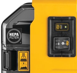 DeWalt DWH161N SOLO Пылесос аккум. в кор. (18V/54V, 0.21л, 9.1л/с, шланг: 1м/d32мм, 1.7кг)