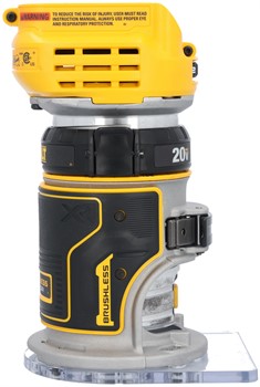 DeWalt DCW600B SOLO Фрезер кромочный аккум. в кор. (20V, цанга 6.4 мм, 55 мм, 16000-25500 об/мин)
