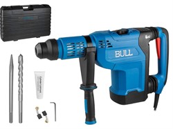 Перфоратор BULL BH 5001 в чем. 1500 Вт, 5-15 Дж, 50 мм, 2 реж. + 1 зуб., 1 сверло, SDS-max, рег. об. - фото 230560