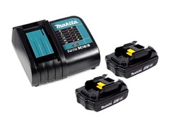 Комплект аккумулятор LXT 18.0 В BL1815N 2 шт. + зарядное устройство DC18SD в кейсе - фото 230646