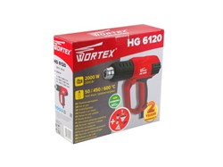 Термовоздуходувка WORTEX HG 6120 в кор. + набор сопл 2000 Вт, 3 режима., 50-600 °С - фото 230842