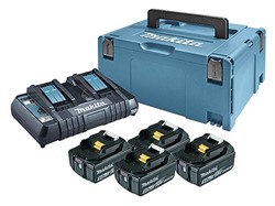 Комплект аккумулятор LXT 18.0 В BL1830B 4 шт. + зарядное устройство DC18RD + кейс MAKPAC