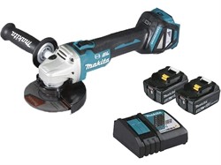 Аккум. углошлифмашина MAKITA LXT DGA 513 RTJ в кор. - фото 231094
