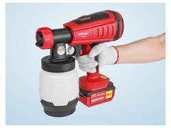 Аккум. краскораспылитель WORTEX CPS 1808 в кор. ALL1 XLT SOLO БЕСЩЁТ.ДВИГ., 18В, 1000 мл/мин, 0.8 л - фото 231149