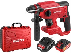 Аккум. перфоратор WORTEX CRH 1820-2 в чем. ALL1 XLT SET БЕСЩЕТ., 18 В, 2.2 Дж, 20 мм, 1х4 А*ч - фото 231229