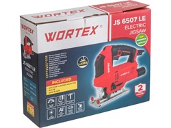 Лобзик электрический WORTEX JS 6507 LE в кор. 650 Вт, 500-3000 ход/мин, пропил до 65 мм - фото 231471