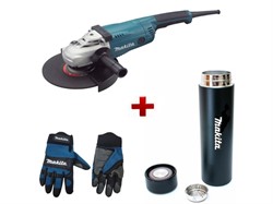 Двуручная углошлифмашина MAKITA GA 9020 в кор. + АКЦИЯ термос и перчатки в подарок
