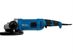 Двуручная углошлифмашина BULL WS 2303 в кор. 2200 Вт, 230 мм, 6600 об/мин, пылезащ., 4м кабель - фото 231618