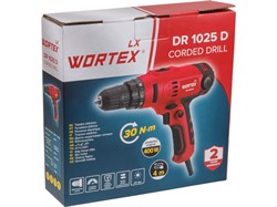 Дрель-шуруповерт WORTEX LX DR 1025 D в кор. 400 Вт, 30 Нм, 2 скор. - фото 231650
