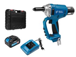 Аккум. заклепочный пистолет BULL CRG 1018 в чем. XLTpro, БЕСЩЕТ., 25 мм, 10000 Н, 1х4 А*ч - фото 231658