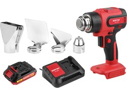 Аккум. термовоздуходувка WORTEX CHG 5518 в кор. ALL1 XLT SET 18 В, 1 скор., 300-550 °C - фото 231809