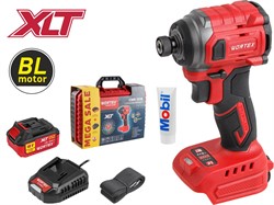 Аккум. ударный гайковерт/винтоверт WORTEX CWR 0218 в чем. XLT 1x4 А*ч, БЕСЩЕТ., 18 В, 220 Н*м - фото 231918