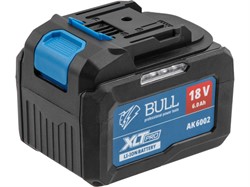 Аккумулятор BULL AK 6002 18.0 В, 6.0 А/ч, Li-Ion XLTpro - фото 231954