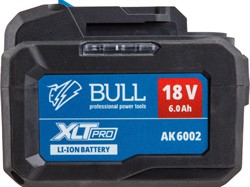 Аккумулятор BULL AK 6002 18.0 В, 6.0 А/ч, Li-Ion XLTpro - фото 231956