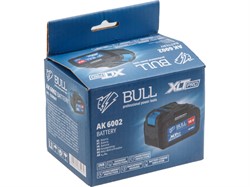 Аккумулятор BULL AK 6002 18.0 В, 6.0 А/ч, Li-Ion XLTpro - фото 231957