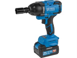Аккум. ударный гайковерт BULL SC 1807 Xcase, XLTpro, БЕСЩЕТ., 18 В, 750 Н*м, 1/2", 2х4 А*ч, з/у 4 А - фото 231990