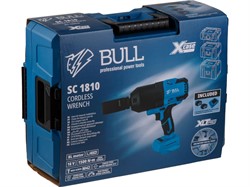 Аккум. ударный гайковерт BULL SC 1810 Xcase, XLTpro, БЕСЩЕТ., 18 В, 1500 Н*м, 3/4", 2х6 А*ч, з/у 6 А - фото 232020