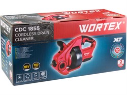 Аккум. прочистная машина WORTEX CDC 1855 в кор. ALL1 XLT SOLO 0-550 об/мин, трос 7,6 м. - фото 232118
