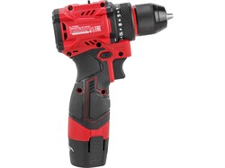 Аккум. дрель-шуруповерт WORTEX LX BD 1220 DLi 12В, 30 Нм, 2*1.5 Ач, патрон 10 мм, бесщёт. - фото 232219