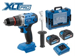 Аккум. дрель-шуруповерт BULL SR 1802 Xcase, XLTpro, БЕСЩЕТ., 18 В, 80 Н*м, 2*4 А*ч, БЗП 13 мм - фото 232233
