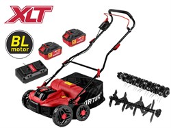 Аккум. аэратор-скарификатор WORTEX CAE 3736 ALL1 XLT SET БЕСЩЁТ.ДВИГ., 18В+18В, шир. 37 см - фото 232315