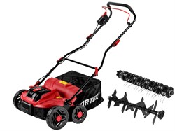 Аккум. аэратор-скарификатор WORTEX CAE 3736 ALL1 XLT SOLO БЕСЩЁТ.ДВИГ., 18В+18В, шир. 37 см - фото 232329