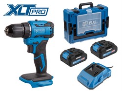 Аккум. дрель-шуруповерт BULL SR 1804 Xcase XLTpro БЕСЩЕТ., Импульс., 18 В, 45 Н*м, 2х2 А*ч, з/у 2 А - фото 232366