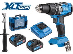 Аккум. дрель-шуруповерт BULL SR 1805 Xcase XLTpro, 2х4 А*ч, БЕСЩЕТ., 18 В, 120 Н*м, БЗП(мет.) 13 мм - фото 232373
