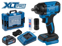 Аккум. ударный гайковерт BULL SC 1804 Xcase XLTpro БЕСЩЕТ., 18 В, 400 Н*м, 1/2", 1х4 А*ч, з/у 4 А