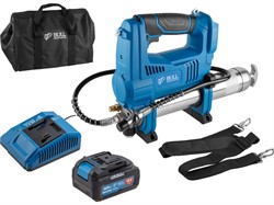 Аккум. шприц для смазки BULL CGG 6818 в кор. XLTpro SET 18 В, 690 атм., 255 г/мин, 1х4 А*ч, з/у 4 А - фото 232620