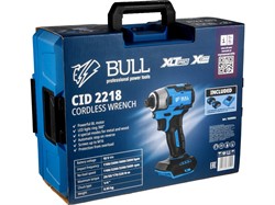 Аккум. ударный гайковерт/винтоверт BULL CID 2218 Xcase, XLTpro, SET, БЕСЩЕТ., 18 В, 220 Н*м, 2х4 А*ч - фото 232686