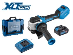 Аккум. углошлифмашина BULL CSG 1812-1 SR Xcase XLTpro 1x4 Ач БЕСЩЕТ, 125 мм, рег. об., 10 000 об/мин - фото 232718