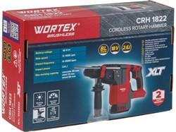 Аккум. перфоратор WORTEX CRH 1822 в кор. XLT SOLO БЕСЩЕТ., 18 В, 2.6 Дж, 26 мм - фото 232781