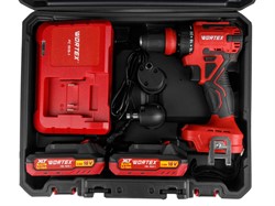 Аккум. дрель-шуруповерт WORTEX BD 2025 LiSET в чем. ALL1 XLT БЕСЩЕТ, 18 В, 55 Н*м, 2х2 А*ч + 2 насад - фото 232865