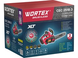Аккум. пила цепная WORTEX CEC 2518-3 в кор. ALL1 XLT SOLO БЕСЩЕТ., 18 В, 25.4 см - фото 232879