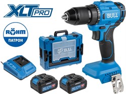 Аккум. дрель-шуруповерт BULL SR 1803 Xcase XLTpro БЕСЩЕТ., 2x4 А*ч, 18 В, 45 Н*м, БЗП 13 мм - фото 232918