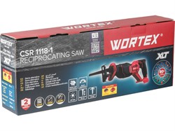 Аккум. сабельная пила WORTEX CSR 1118-1 в кор. ALL1 XLT SET 18В, 4 Ач акб, дер. 110 мм - фото 232932