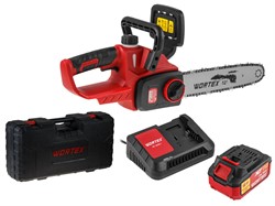 Аккум. пила цепная WORTEX CEC 3018-1 в чем. XLT SET БЕСЩЁТ., 18 В, 30 см - фото 232958