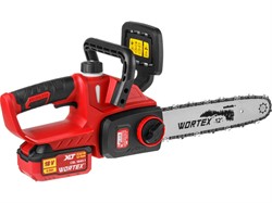 Аккум. пила цепная WORTEX CEC 3018-1 в чем. XLT SET БЕСЩЁТ., 18 В, 30 см - фото 232967