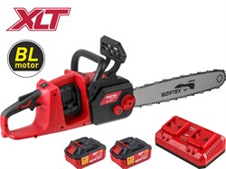 Аккум. пила цепная WORTEX CEC 3536-2 шина 40 см (16"), 3/8" LP, 1.3 мм ALL1 XLT SET БЕСЩЁТ, 18В+18В - фото 233184
