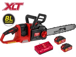 Аккум. пила цепная WORTEX CEC 4036 шина 40 см (16"), 3/8" LP, 1.1 мм XLT SET БЕСЩЁТ, 18В+18В - фото 233254