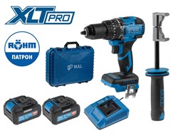 Аккум. дрель-шуруповерт BULL SR 1806 R-series в чем. XLTpro БЕСЩЕТ., Удар., 18 В, 80 Н*м, 2х4 А*ч - фото 233276