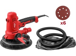 Шлифмашина для стен и потолков WORTEX DG 1885 в кор. 800 Вт, 180 мм, LED, 1200-2300 об/мин - фото 233414