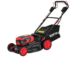 Газонокосилка аккум. WORTEX CLM 4536-4 в кор. XLT SOLO БЕСЩЁТ.ДВИГ., САМОХОД., 18В+18В - фото 233587